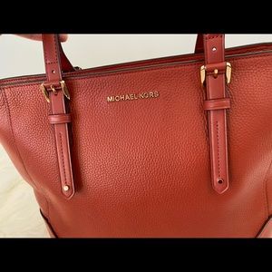 Michel kors ARIA  TERRACOTTA larg tote leather